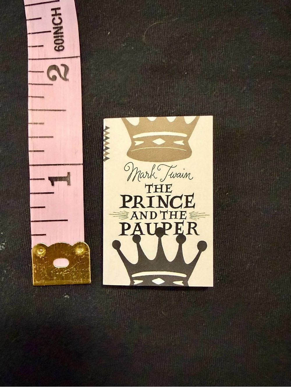 Mini Brands Books The Prince and the Pauper Mark Twain Miniature Classic Book